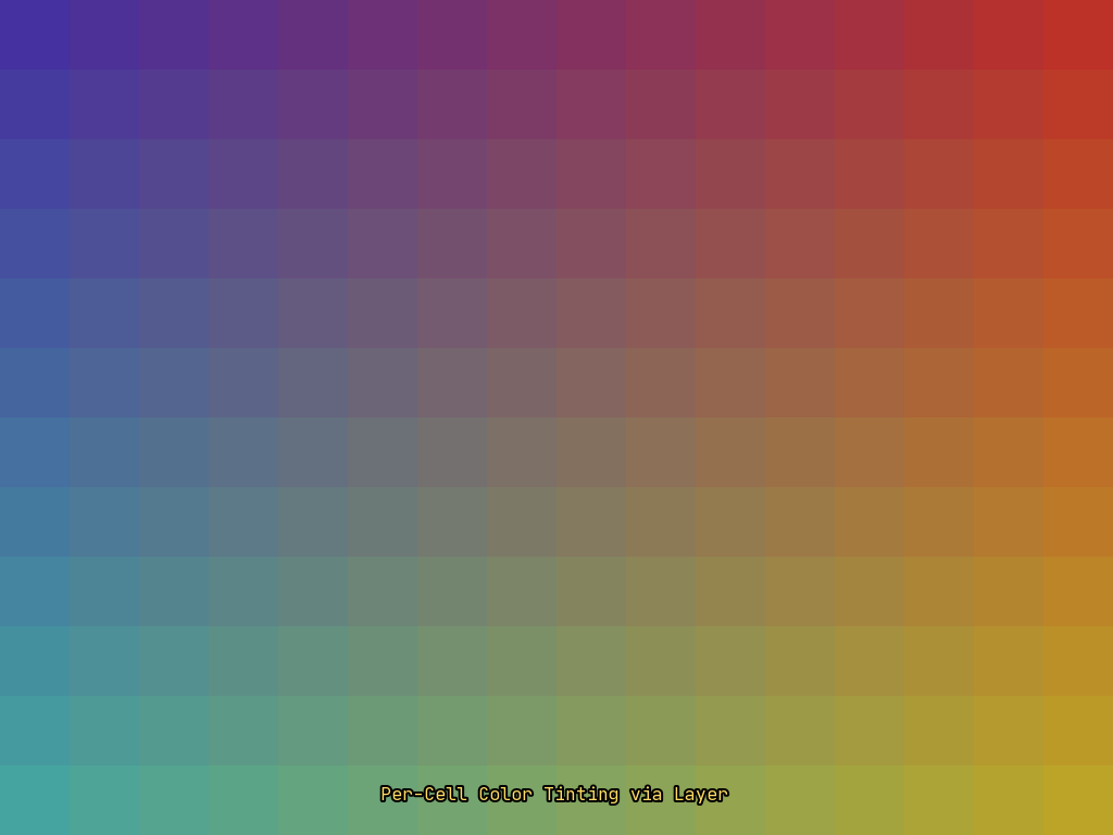 Grid Cell Color preview