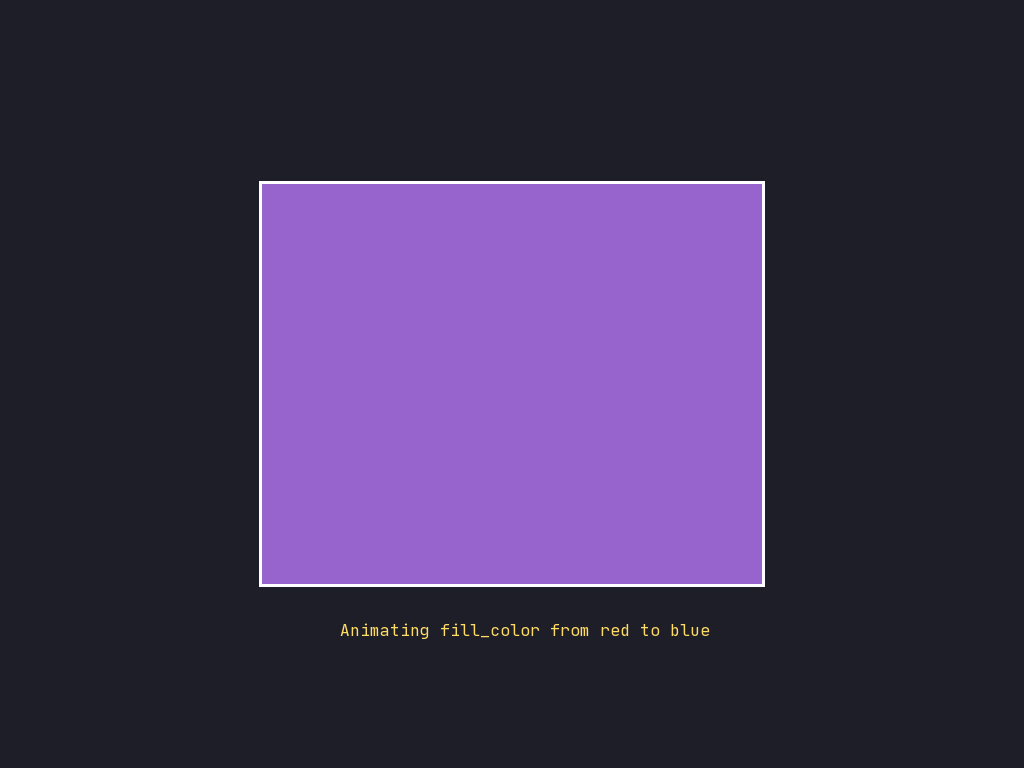 Animation Color preview