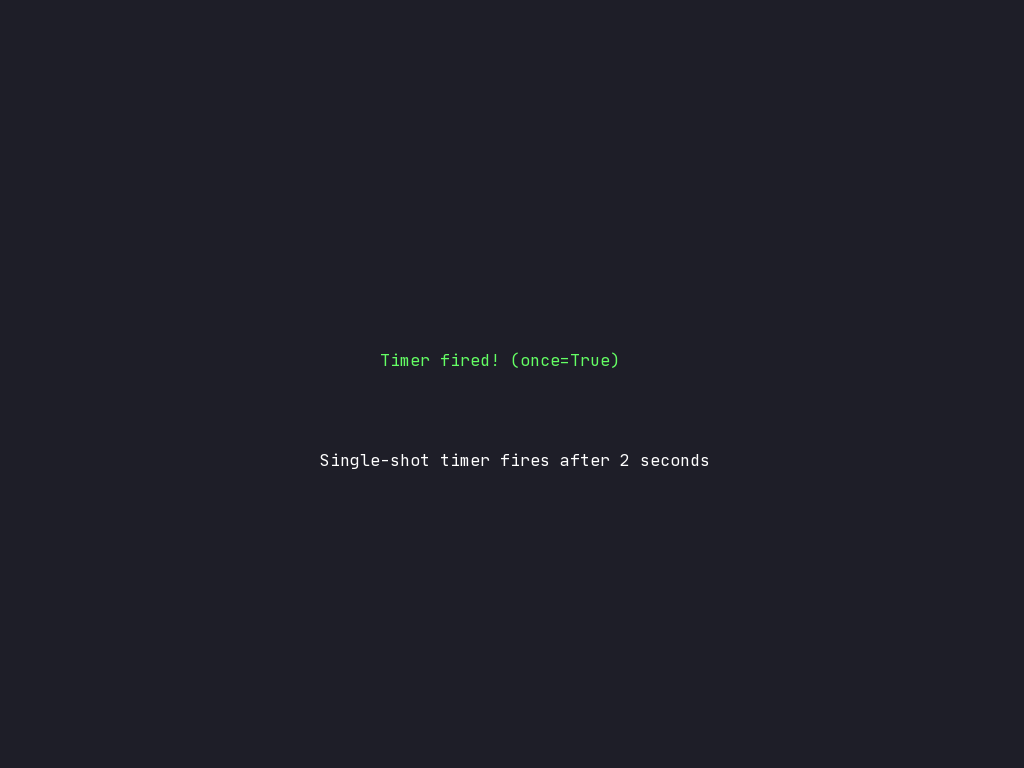 Timer Once preview