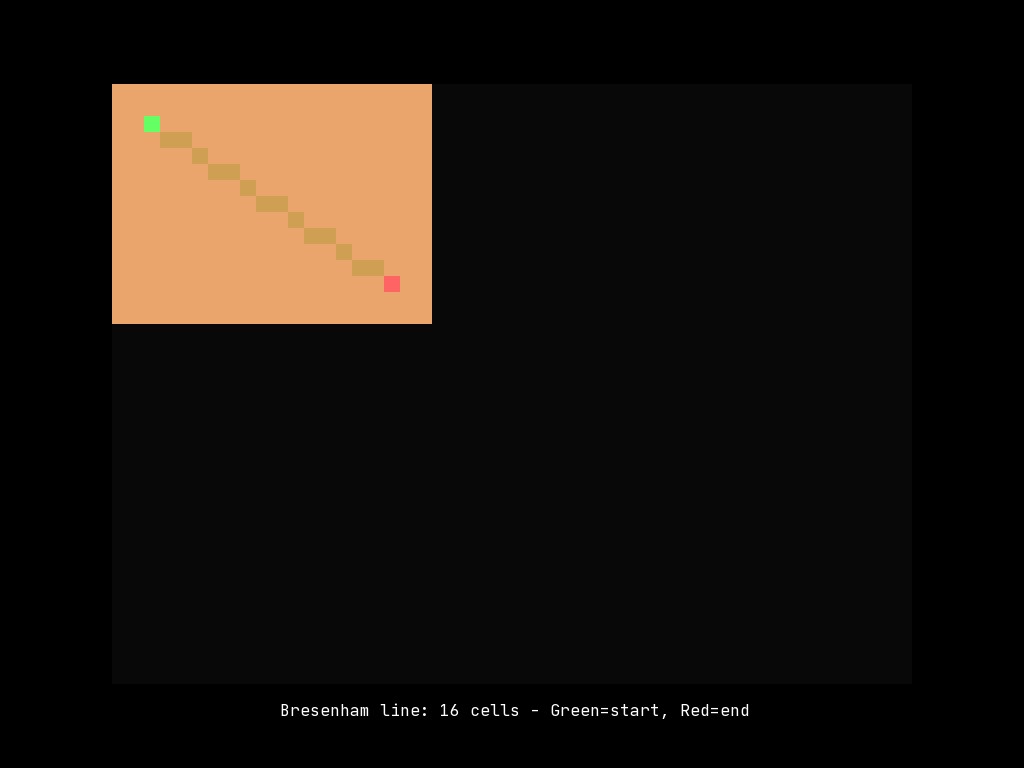 Bresenham Line preview
