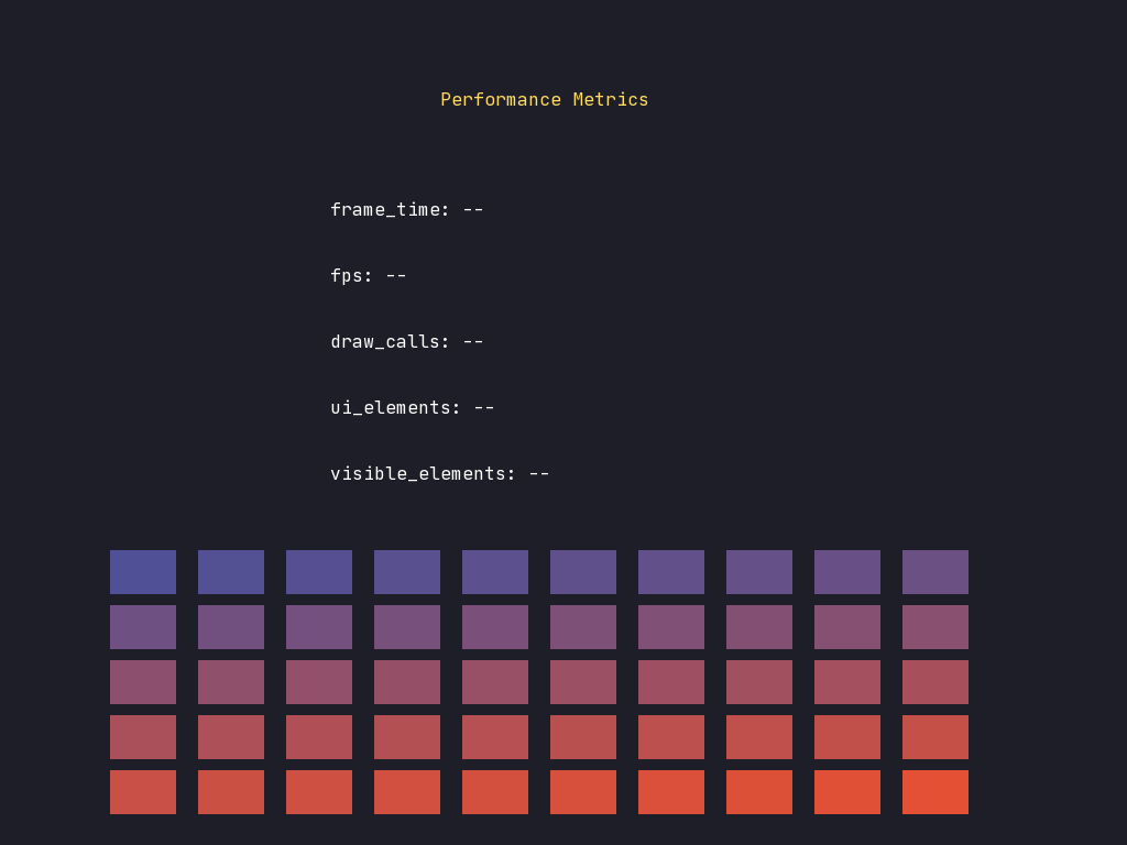 Metrics Display preview