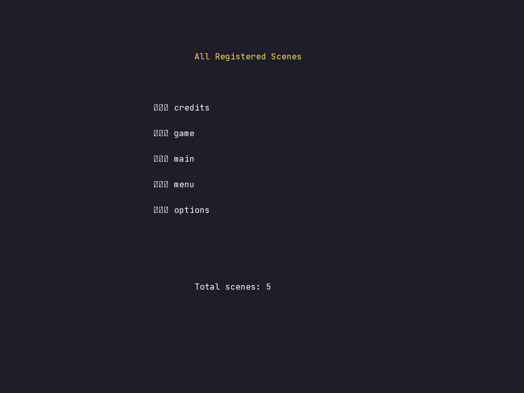 Scenes Dict preview