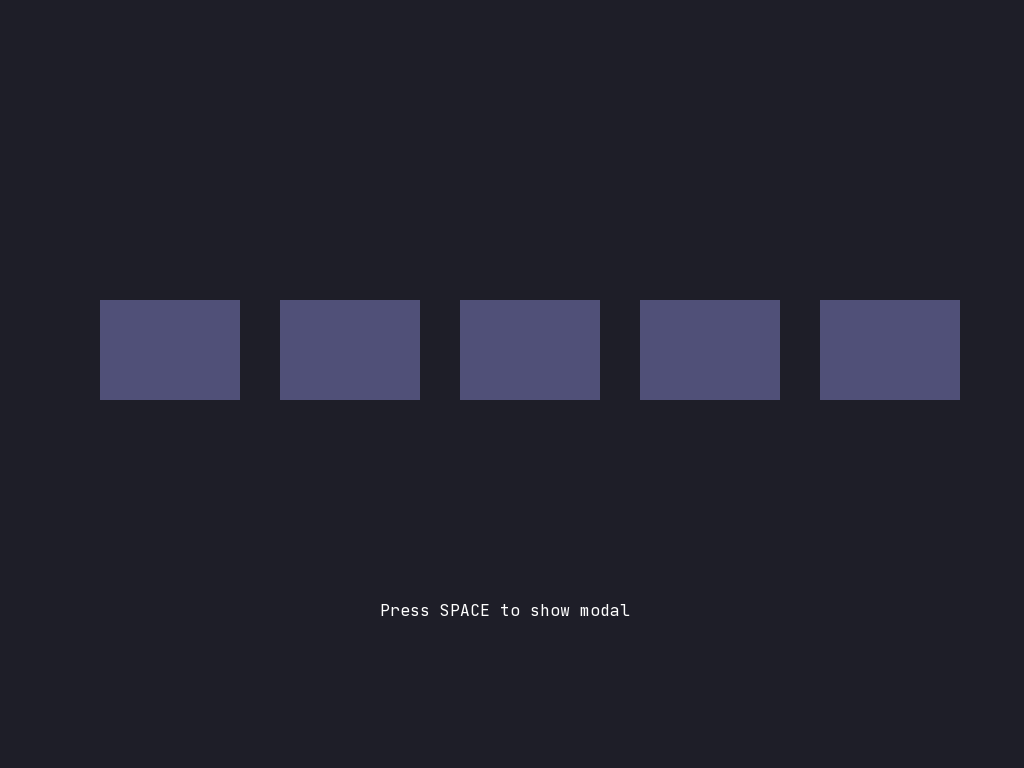 Ui Modal preview