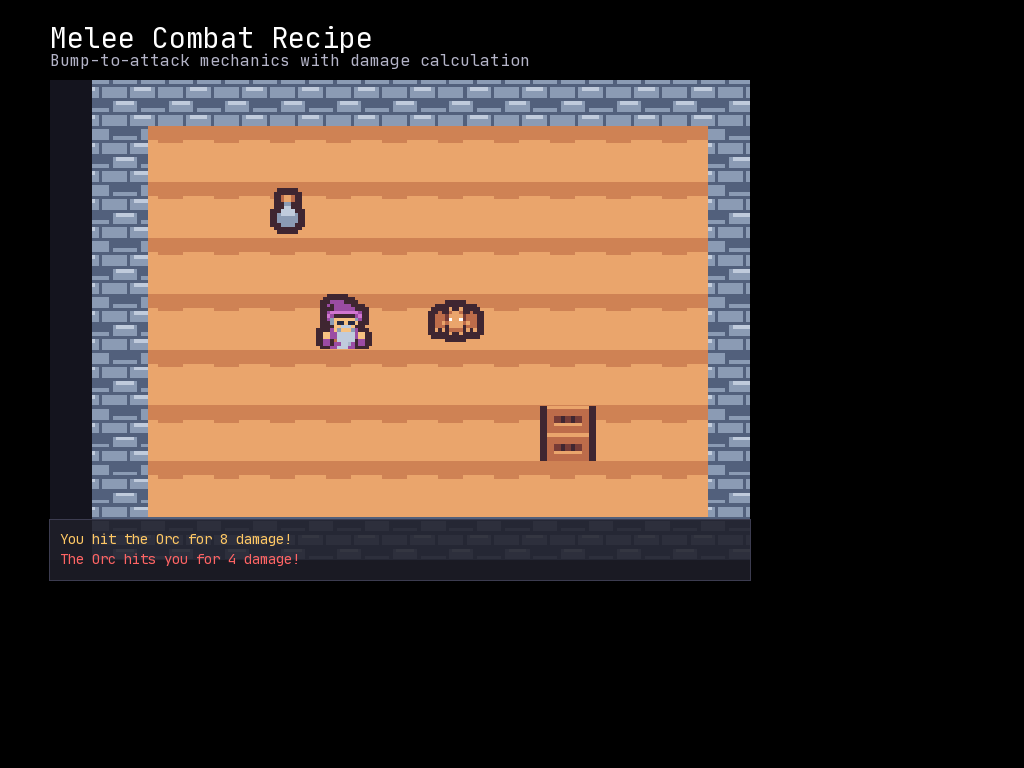 Melee Combat Recipe